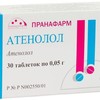 Атенолол таблетки  0,05 г №30