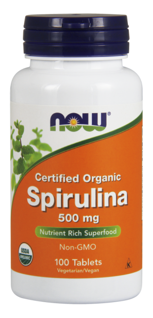 NOW Нау Спирулина 500мг  (SPIRULINA 500mg ) таблетки  500 мг №100