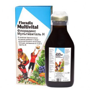 Флорадикс Мультивиталь H, (Floradix Multivital), тоник  250 мл