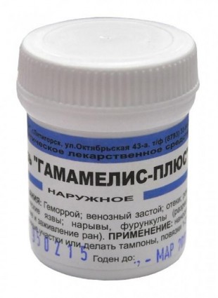 ГАМАМЕЛИС ПЛЮС (геморрой, венозный застой) гомеопатическая мазь 25 г