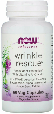 NOW Нау Ринкл Рескью 863,8мг (WRINKLE RESCUE ) капсулы  №60