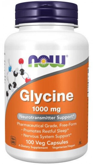 NOW Ноу Глицин 1000 мг (GLYCINE ) капсулы  №100