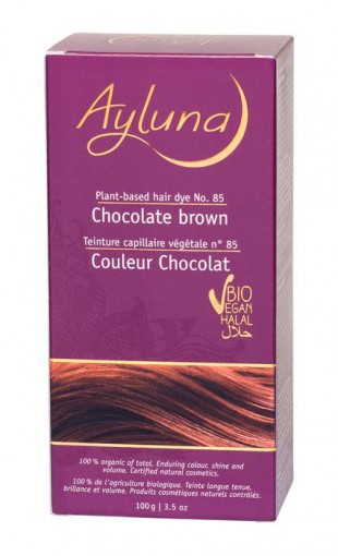 АИЛУНА Краска для волос №85 «ШОКОЛАДНЫЙ КОРИЧНЕВЫЙ» растительная, краска  100 г
