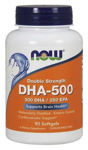 NOW Нау ДГК- 500 (DHA-500 ) ОМЕГА-3 капсулы  №90