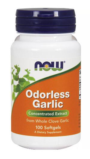 NOW  Нау Чеснок без запаха  414мг (ODORLESS GARLIC ORIG) капсулы  №100