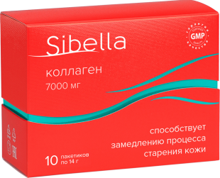 Sibella коллаген порошок для приготовления раствора внутрь 14 г №10