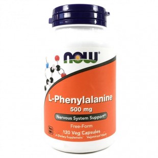 NOW Нау L-Фенилаланин 600мг (PHENYLALANINE ) капсулы  №120