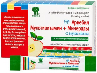 АРНЕБИЯ МУЛЬТИВИТАМИН + МИНЕРАЛЫ со вкусом яблока порошок  5 г №10