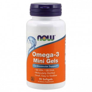 NOW Нау Омега-3 мини (Omega-3 Mini) капсулы  №180