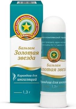 Бальзам Золотая звезда Карандаш для ингаляций 1,3 г