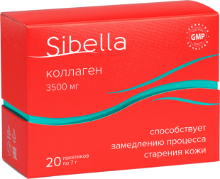 Sibella коллаген порошок для приготовления раствора внутрь 7 г №20
