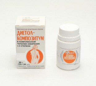 Диетол-композитум гранулы  30 г