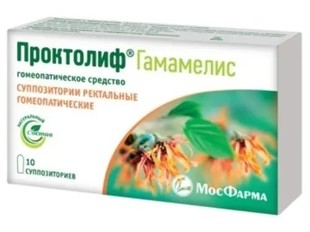 Проктолиф Гамамелис свечи  №10