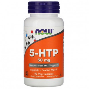 NOW Нау 5-htp (L-5-гидрокситриптофан) 50mg капсулы  №90
