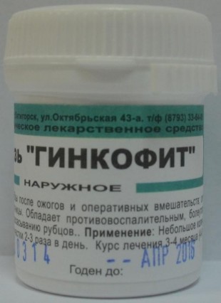 ГИНКОФИТ (рубцы, ушибы костей) гомеопатическая мазь 25 г